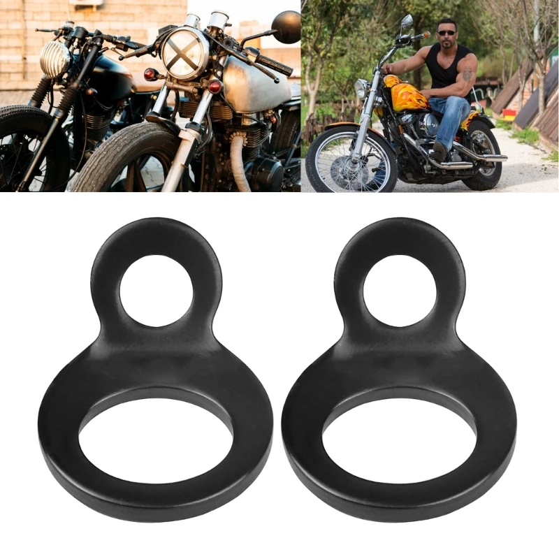 StainlessSteelMotorcycleTieDownStrapRingsForMotorcrossDshaped