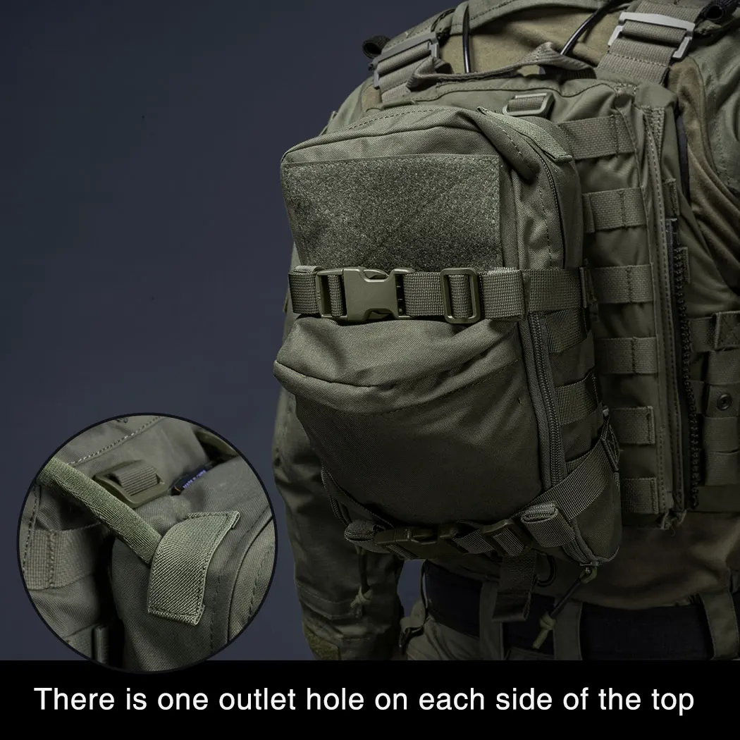 Tactical Hydration Pack IDOGEAR Tactical Hydration Pack Molle Pouch Mini Outdoor Sport Water Bags 3530