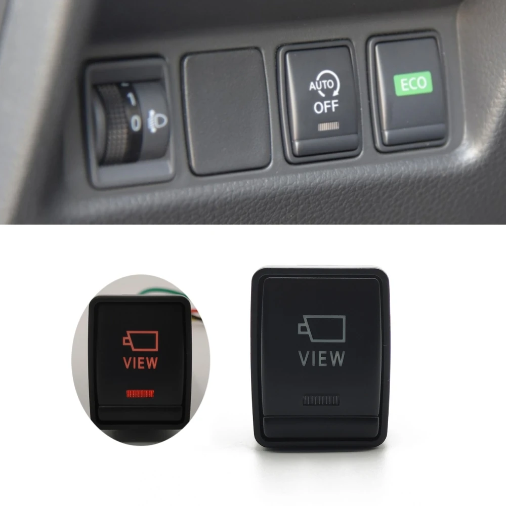 

Car Red LED Light Camera VIEW Switch Refitted Switch with Connection Wire for Nissan X-Trail TEANA 2013 To 2018