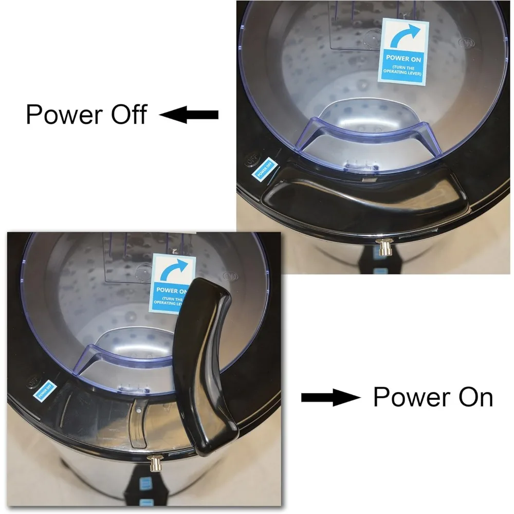 3200 rpm Portable Spin Dryer 110V/22lbs Stainless Steel,Space Saver,Large capacity, easy mobility and portable to carry around 5