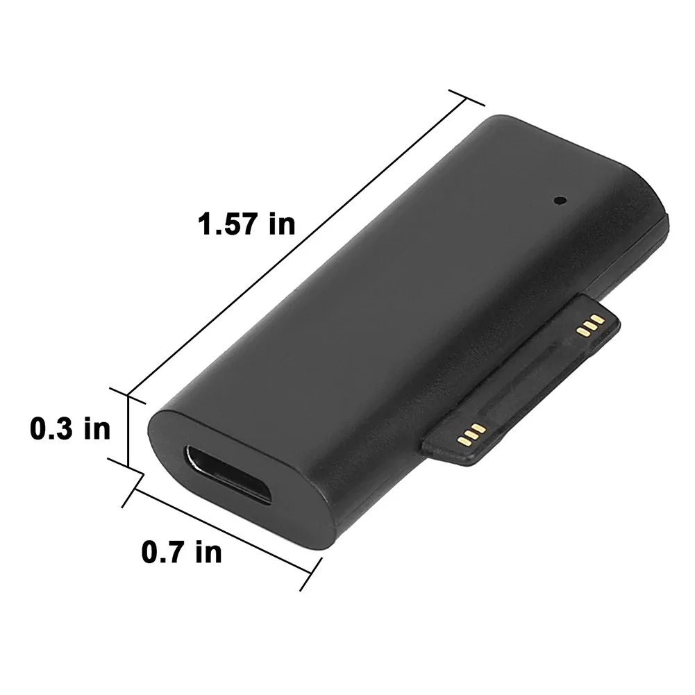 USB Type C PD Adapter Tablet Fast Charging Plug Converter Charger Adapter for Microsoft Surface Pro 3 4 5 6