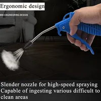 Air Blow Gun,High Flow Air Blower Gun for Compressor with Angled Bent Nozzle,Three Colors to Choose from,Short style 2