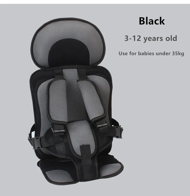 New Child Safety Seat Mat Adjustable Stroller Seat Pad For 6 Months To 12 Years Old Breathable Chairs Mats Baby Car Seat Cushion