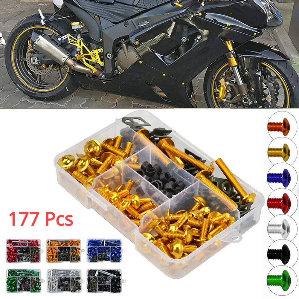 

177PCS Fairing Bolts Kit CNC Screws Nut For Honda CBR600RR CBR900RR CBR929RR CBR1000RR CBR 600RR 900RR 929RR 1000RR 600