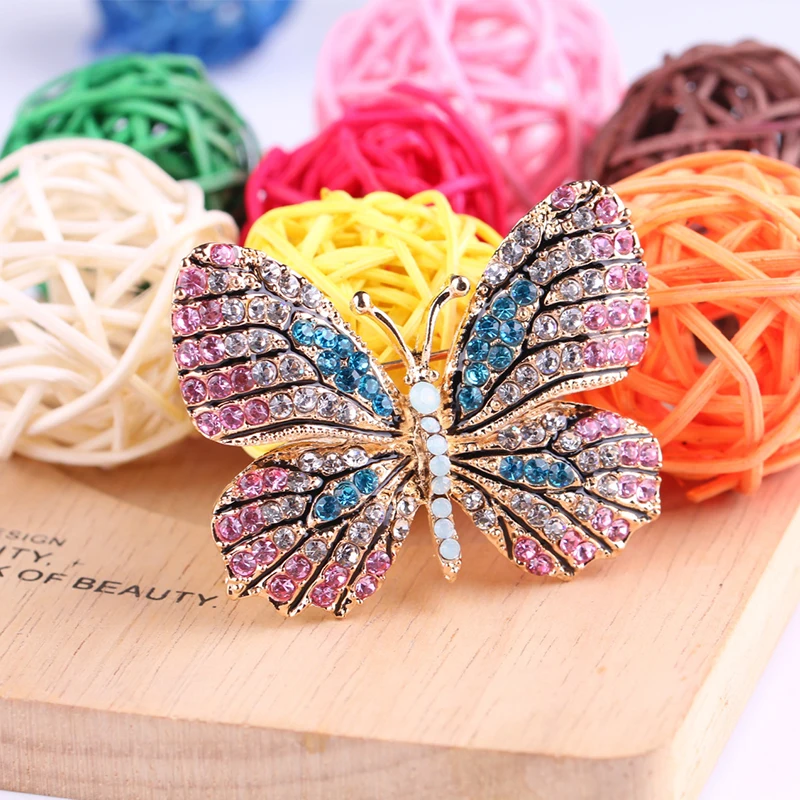 Exaggerate Sparkling Cyrstal Butterfly Brooch Pins For Women Fashion Jewelry  Gift Big Size Badge Hot Brooches - Brooches - AliExpress