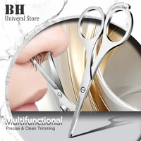 1Pc Nose Scissors Beauty Products Makeup Tool Hair Remover Nail Cuticle Round Tip Scissors Safe Health Nose Hair Scissors 1