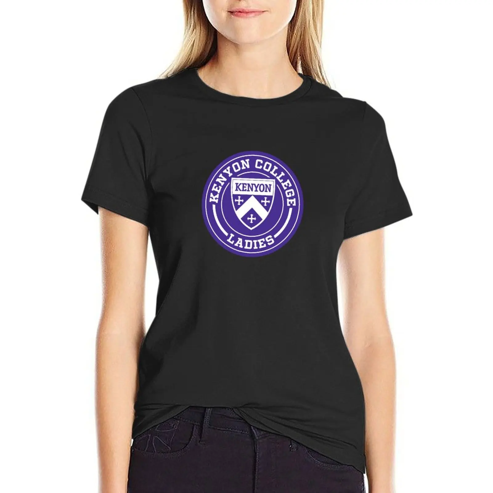 

Kenyon College - Ladies T-Shirt funny Female clothing t-shirts for Women loose fit