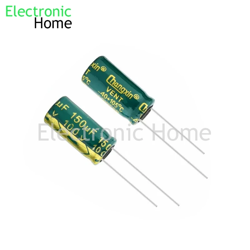 20PCS/LOT 100V150uf 150UF 100V High frequency low resistanc, long life high temperature resistant electrolytic capacitor 10X20MM
