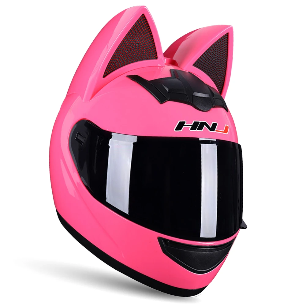 フルフェイスのオートバイのヘルメット 女性用 ピンク色 Helmets Aliexpress