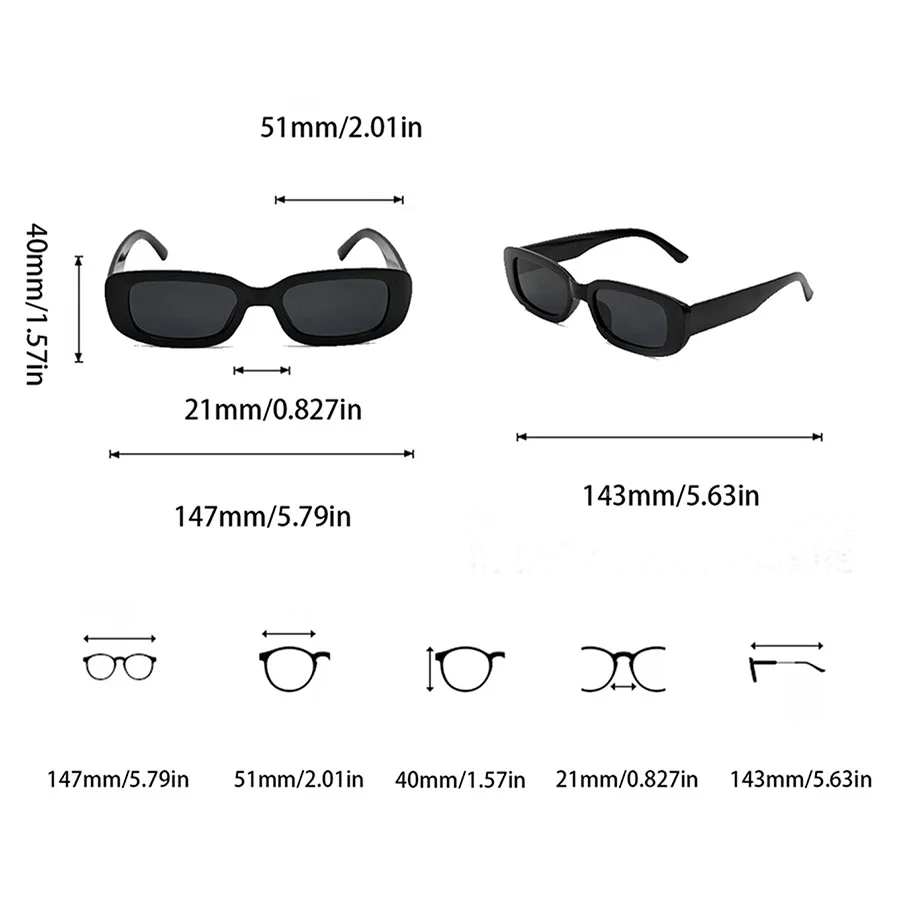 10 PCS Square SunGlasses, Decorative And Fashionable Glasses Suitable For Daily Travel And Play Shades Beach Accessories 5