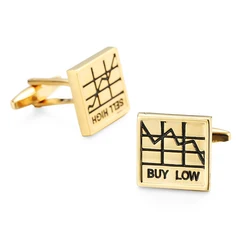 Elegant Copper Men's Cufflinks with Cross Leather Rope Design (Antique Gold Plated)