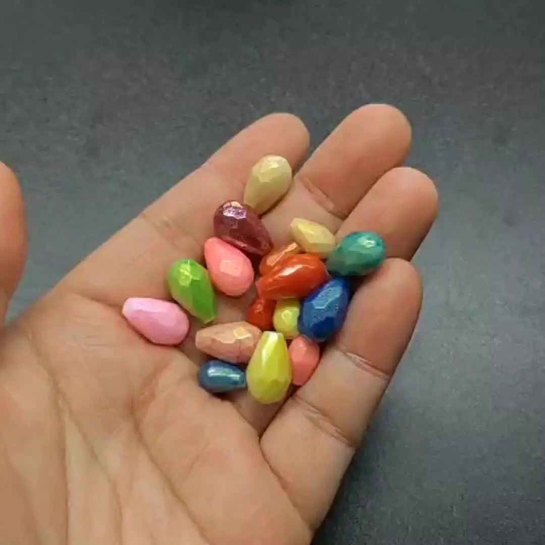 Cuentas De Cristal De Lágrima De 13x18 Mm Dos Tonos En Iris - España