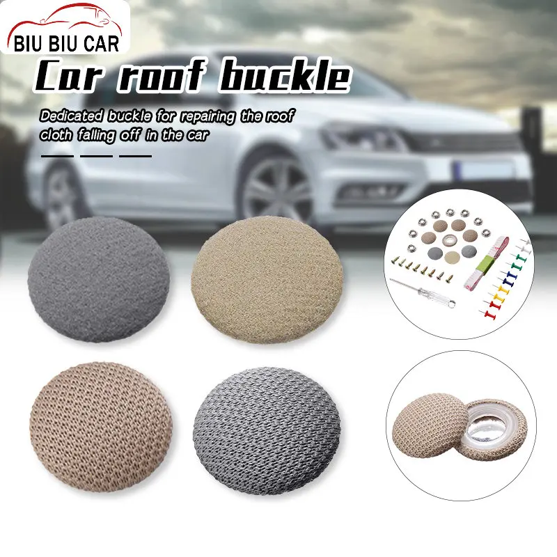 

30Pcs Car Interior Ceiling Cloth Fixing Screw Car Roof Fixed Buckle Snap Rivets Retainer Automotive Headliner Repair Button