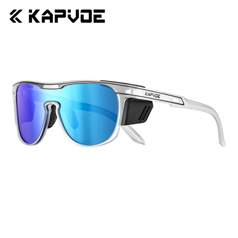 Kapvoe Photochromic Glacier Sunglasses Cycling Glasses Hiking Eyewear Bicycle UV400 Bike Sunglasses for Men MTB Cycling Bicycle