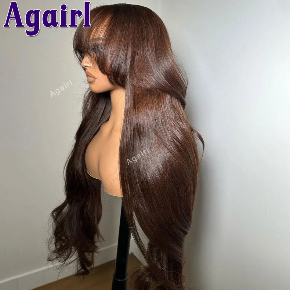 Темно-коричневый 13X4 безклеевые человеческие волосы, кружевной передний парик, бразильские волнистые волосы, парики для женщин, бразильские волнистые волосы на сетке 6X4 афро кудрявый вьющийся парик человеческие волосы для женщин влажные и волнистые бразильские волосы распродажа недорогой натуральный аф