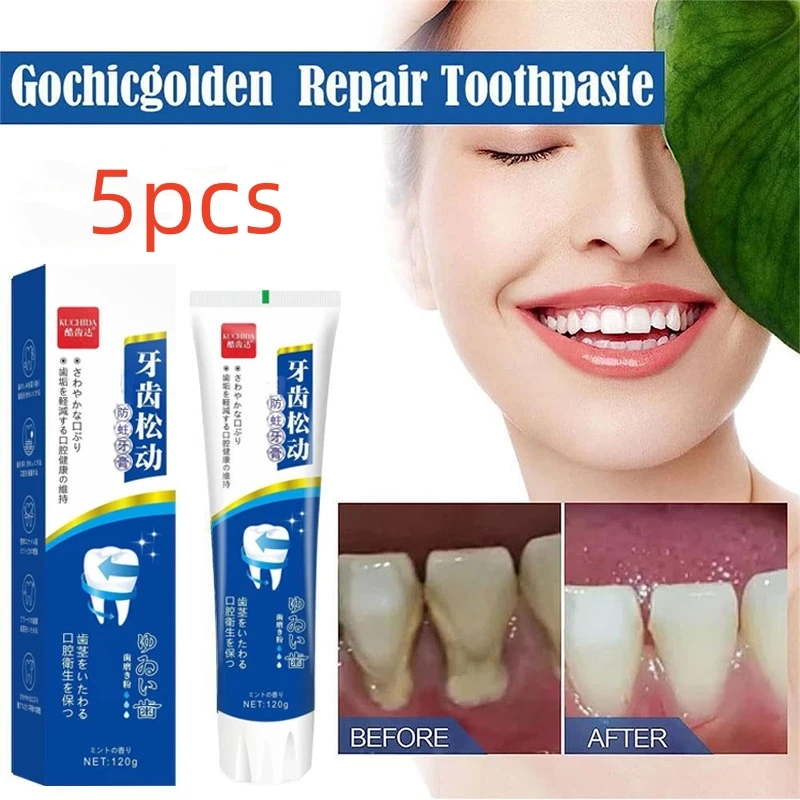 

Fixed Teeth Special Toothpaste Special Preventing Shake Repair of Gum Shrinkage Bleeding Mitigation Pain Loosening Teeth Cares