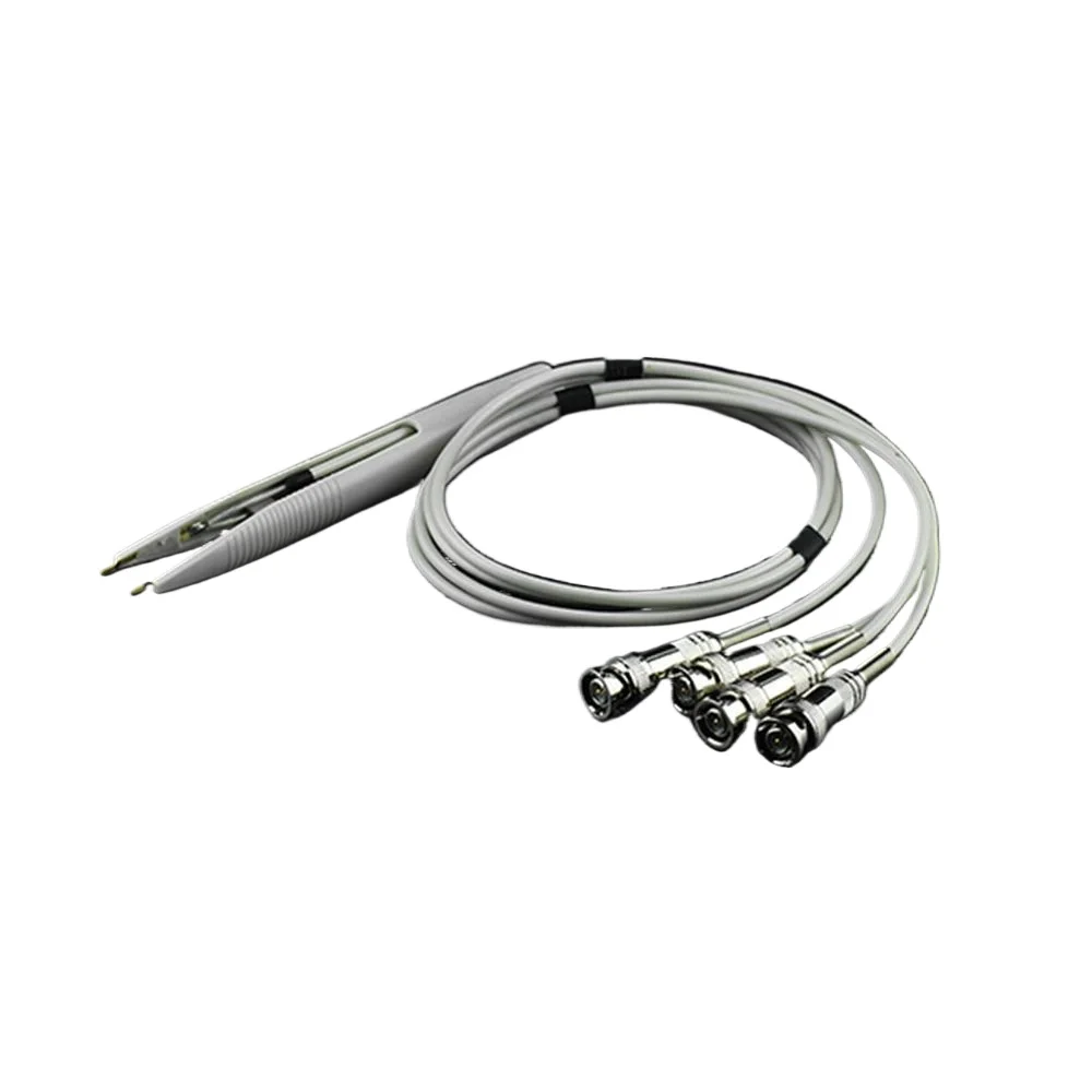 1 Set Clip Tester Probe Lead Clip Kabel Mit 4 BNC Für LCR Meter Terminal Hot