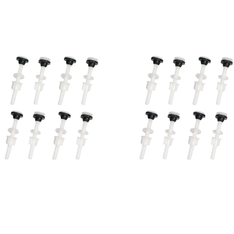 16 Pack Toilet Tank Plastic Bolts M10 Tank To Bowl Bathroom Toilet Repair Kits Screws And Seal Set Pan Head Bolts