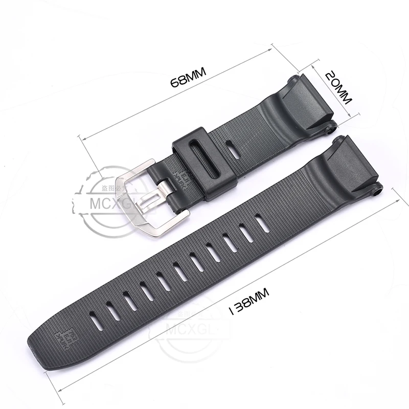 thumbnail image 4 of Correa de reloj de goma para Casio PRG-130 PRG130Y PRW-1500 Correa de reloj deportiva de resina resistente al agua para hombre Accesorios, 4 of 5