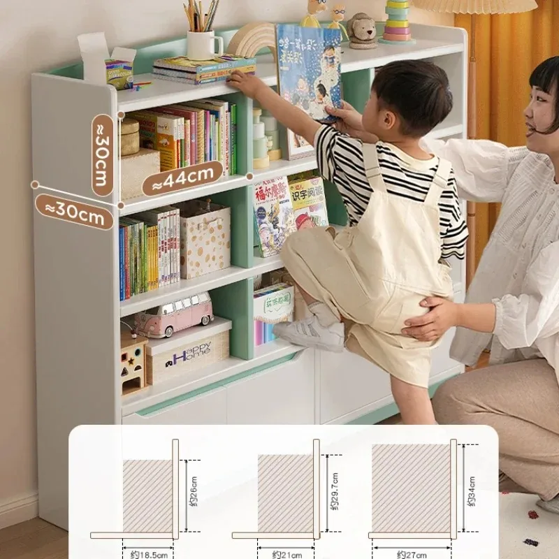 Children's Bookcases Kids Bookshelf Storage Toy Bookcase Library Child Bookshops Book Shelf Shelves Baby Furniture Room Songmics