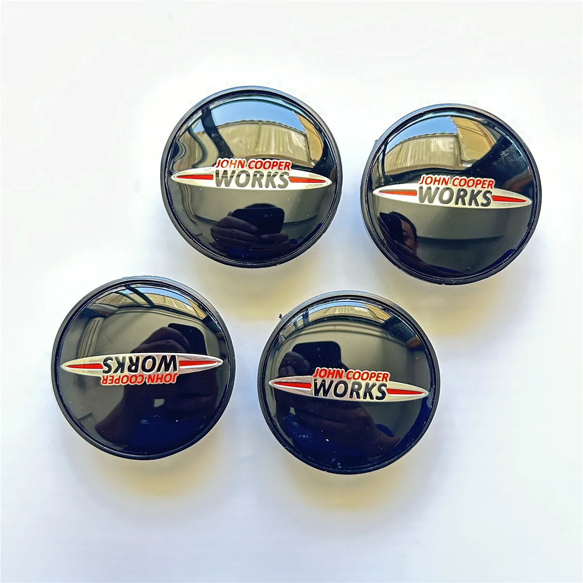 Car Wheel Hub Cover Cap Sticker Rim Decal Tire Center Emblem 4 For MINI Cooper s JCW R55 R60 R61 F54 F55 F56 F57 F60 Accessories wheel hub covers wheel hub caps