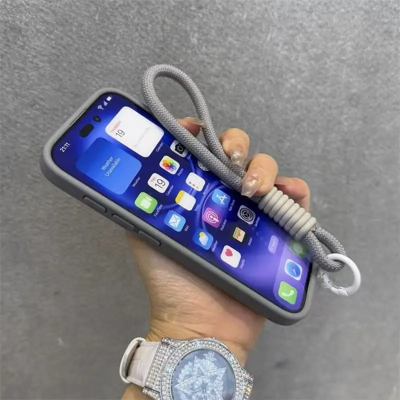 for Magsafe Candy Color Contrast Lanyard Case for iPhone 17 thumbnail 9