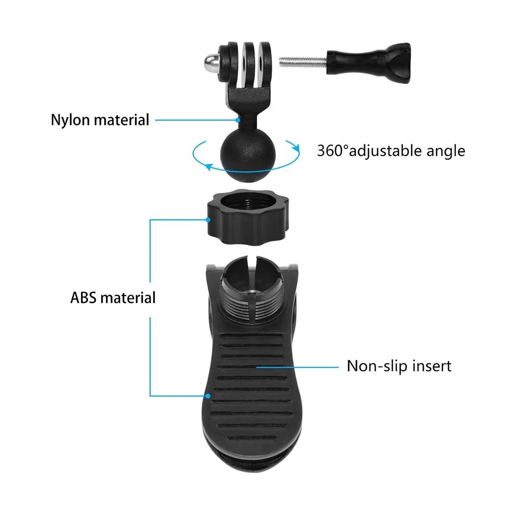 Car Sun Visor Mount Holder For GoPro Hero 13 12 11 10 9 SJCAM SJ4000 AKASO Insta360 X5/X4/X3 DJI Osmo Action Camera Accessories