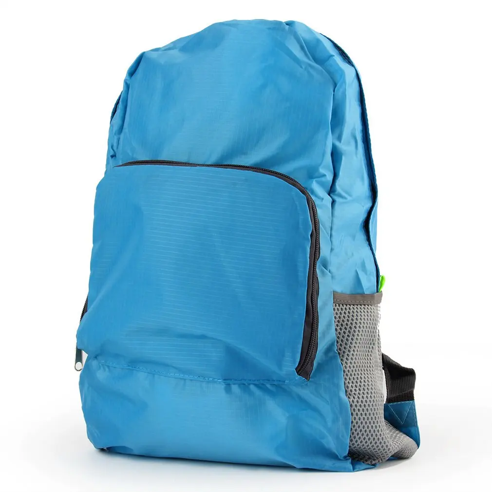 

2021 New Waterproof Soild Nylon Casual Back Pack Men Women Folding Travel Backpack Foldable Bagpack Girl Shoulder Bag