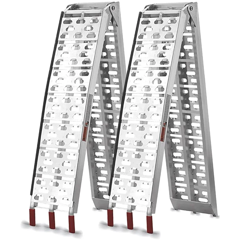 Aluminum Ladder ATV 1pc for Pickup Trucks 7.5 FT Aluminum Portable Ramps 750 Lbs Capacity Scrambling Motorcycle Ladder