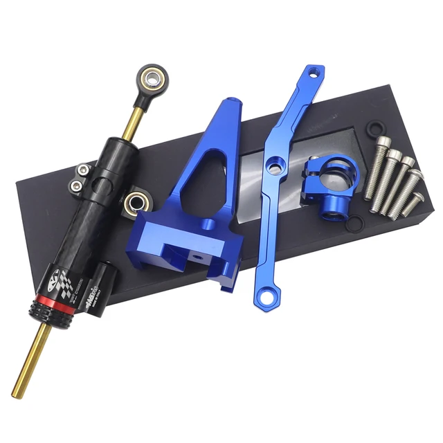 Ammortizzatore Sterzo Moto Universale - In Alluminio CNC, Per Yamaha MT07 MT09 MT10 - Foto 2