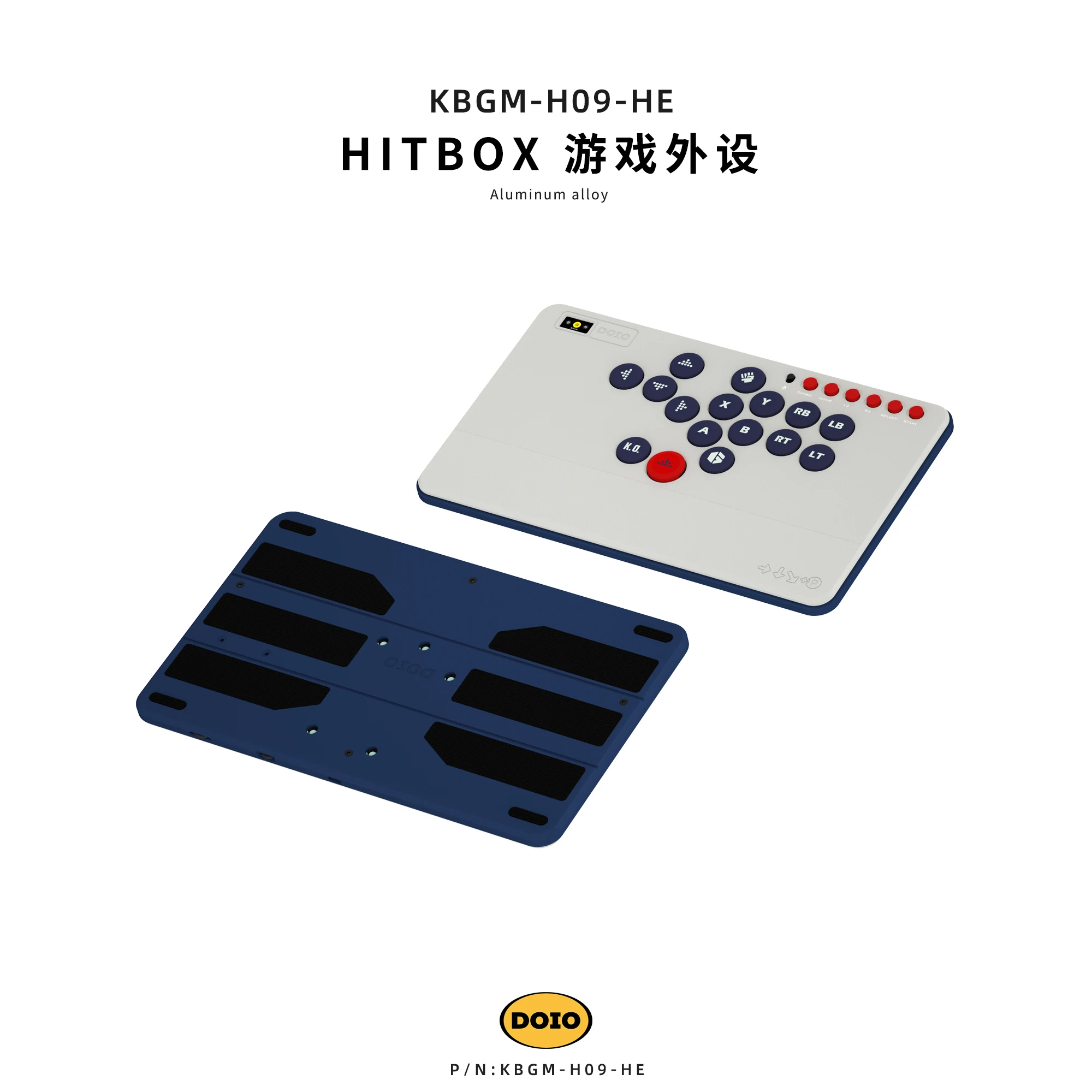 DOIO KBGM-H09HE ラピトリレバーレス New DOIO HITBOX KBGM-H09HE Magnetic Switch Keyboard Aluminum