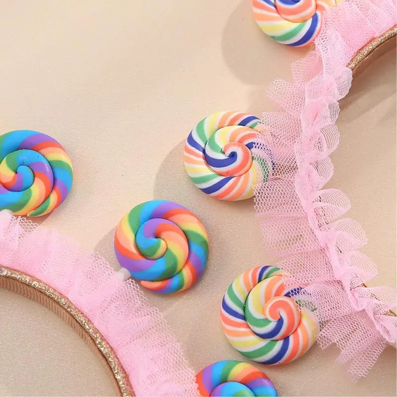 Lollipop Hair Bands Cute Headband Lollipop Headband Hair Accessories Photo Props Candy Candy Costume Accessories For