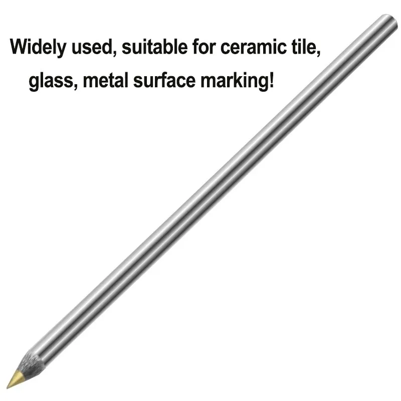 

1 Pc Diamond Glass Tile Cutter Carbide Scriber Hard Metal Lettering Pen Construction 141mm Hardened Materials Marking Tools