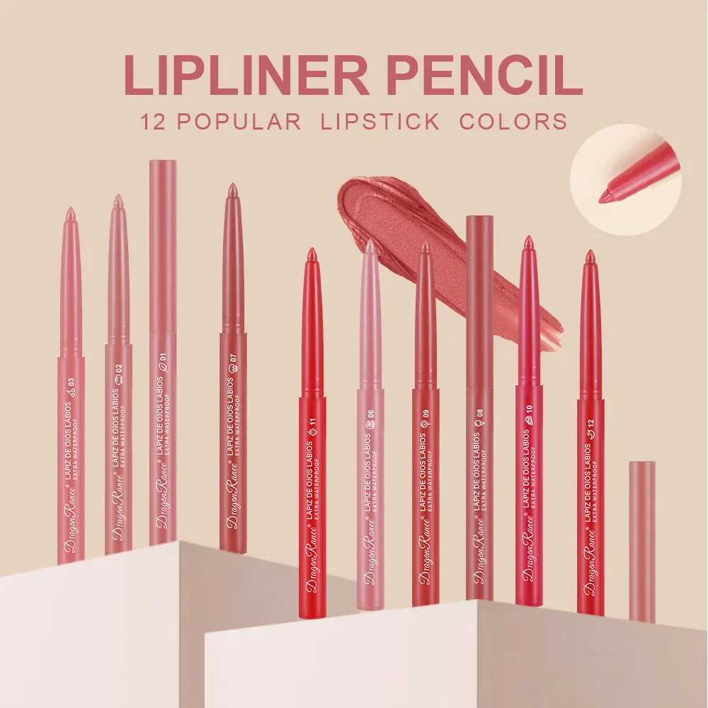 Lipstick Sexy Beauty Lasting Waterproof Pigment Matte Lipstick Pencils Velvet Lip Liner Pencil Outline Lips Contour Line Makeup 5