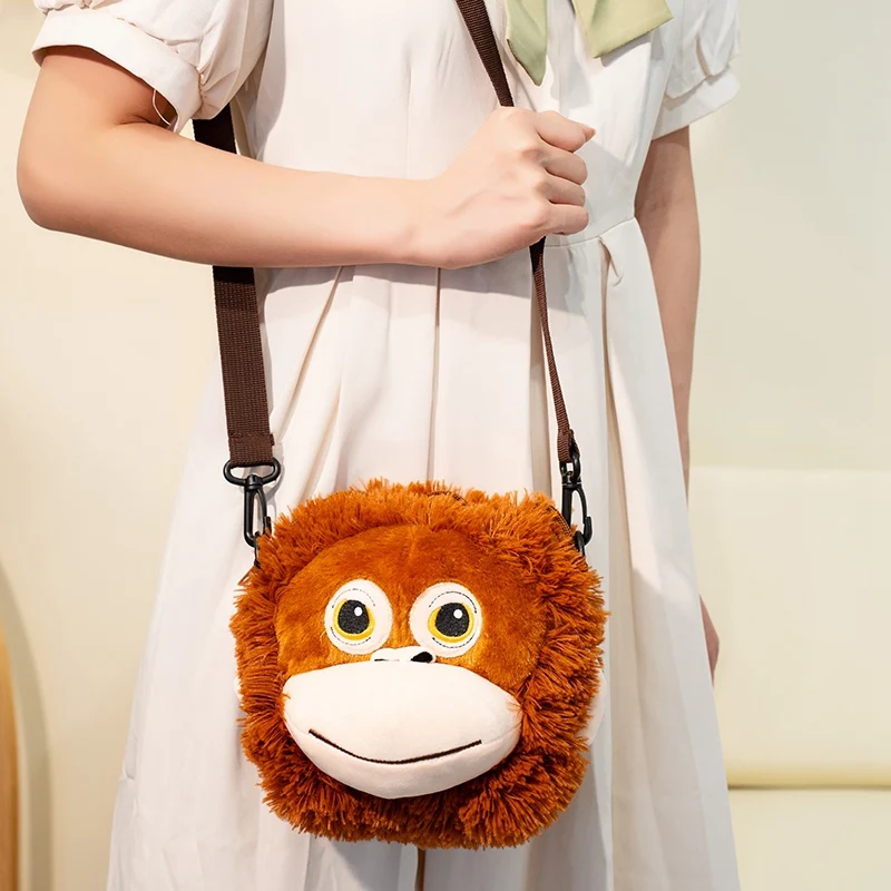thumbnail image 1 of Nueva mochila de peluche de gorila de 55 cm con dibujos animados, mochila de mono de chimpancé, bolsa para coche, decoración de la habitación del hogar, regalo para bebé y niño, 1 of 5