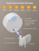 LED Magnetic Wall Sconce Lights,Rechargeable Dimmable Wall Mounted Lights with Remote, 360° Rotation Wall Mount Lamp for Bedroom 4