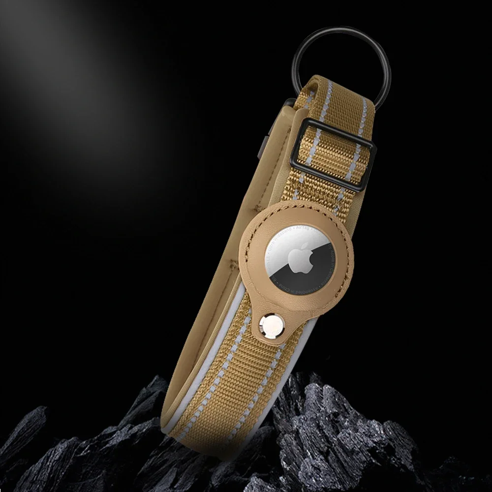 Original Airtag Case Leather Dog Cat Traction Collar For Apple Airtags Location Tracker Pet Anti-lost Device Dog Accessories