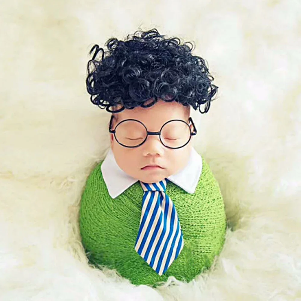 Newborn Baby Photography Props Accessories Infant Pictures Decor Round Glasses Sunglasses Vintage Photo Prop Festival Supplies