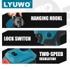 LYUWO 18V Heat Gun Shrink Wrapping Tool Hot Air Gun Air Dryer Soldering Thermal Blower with LED display, Tool only, No battery 4