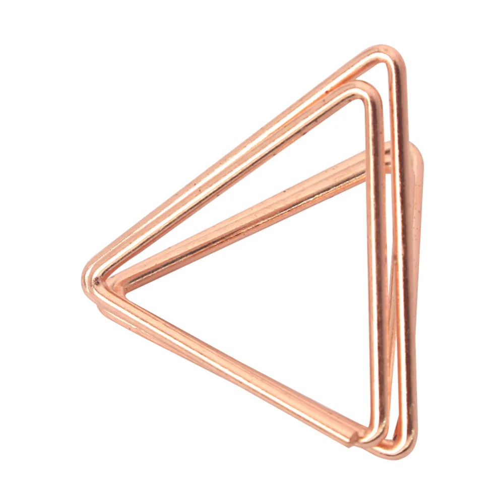 종이 클립 삼각형 소형 사랑 하트 종이 클립 문구류 사무용품 실용적이고 기능적인 테이블 홀더