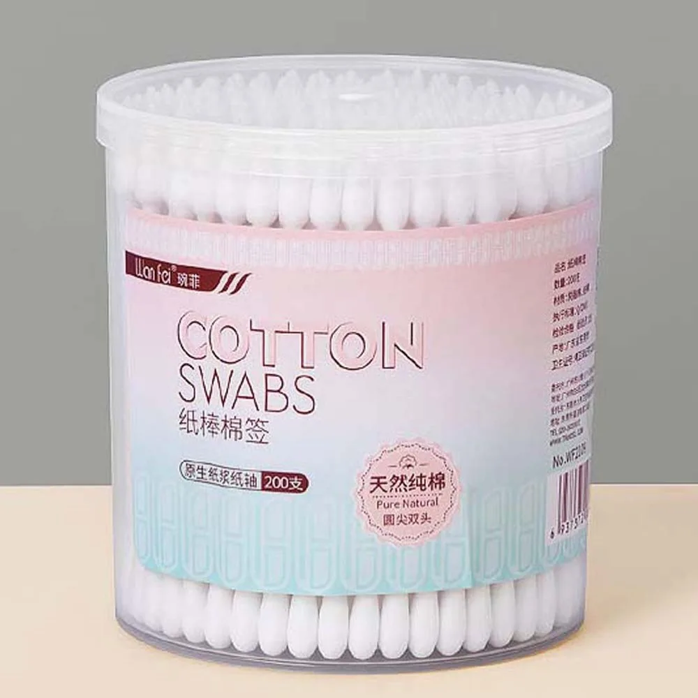 Cotton Bud Double Head Cotton Fioc Ear Pick Cleaner Ear Cleaner Spoon Makeup Cotton Stick Makeup Tool Naso Lipstik Ear Cleaning