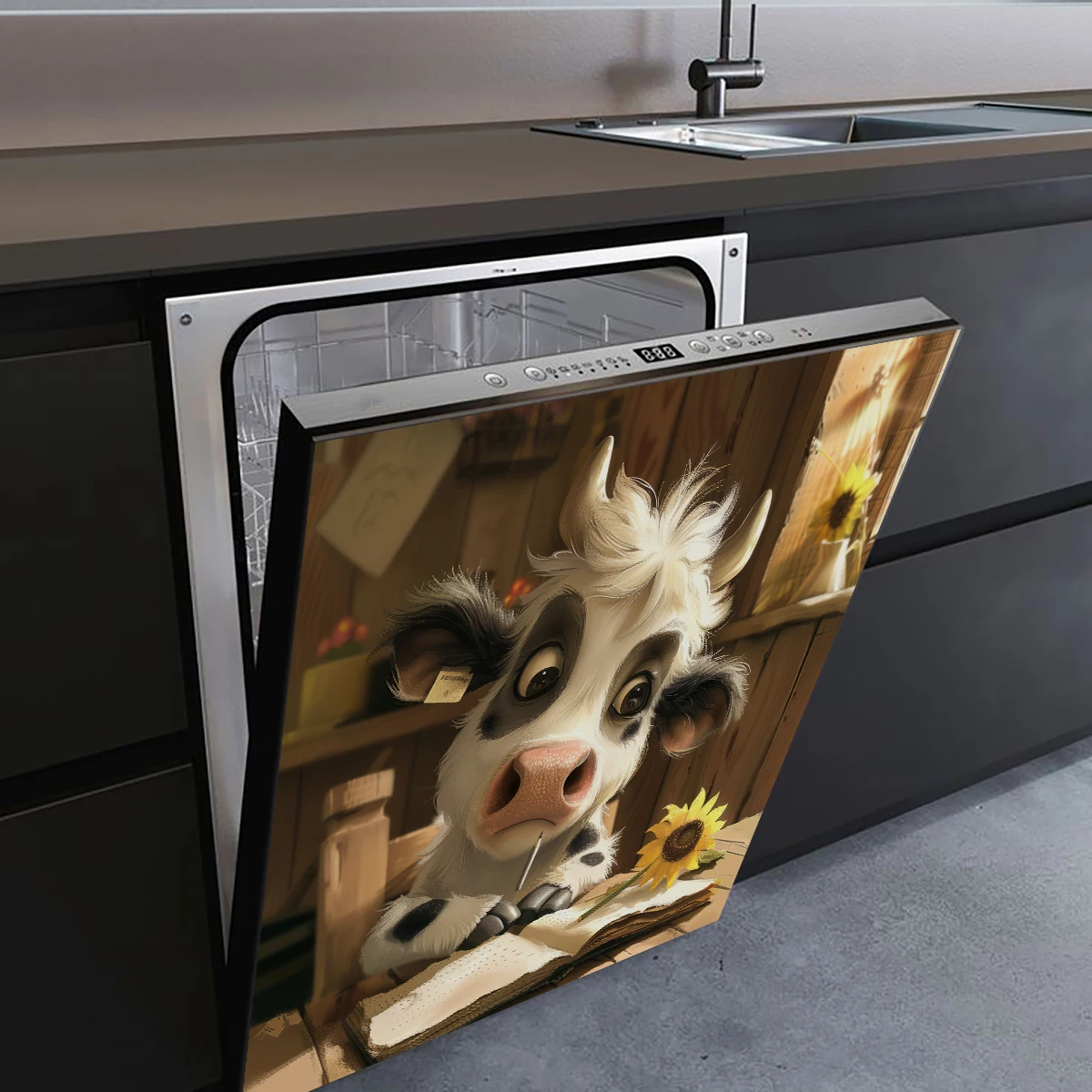 Cartoon-Tier-Design-Magnet, Kühlschrank-, Spülmaschinen- und Wandaufkleber, kein Kleber, magnetische Anziehungskraft, Weihnachtsdekoration, Kunst-Wandtattoos – Detail 34