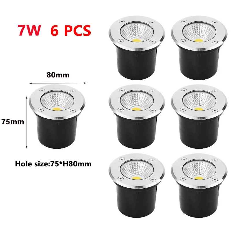 ตัวเลือกสินค้า ไฟ LED กันน้ำ IP67 สำหรับจัดสวน 6-10 ชิ้น 5W/10W/15W