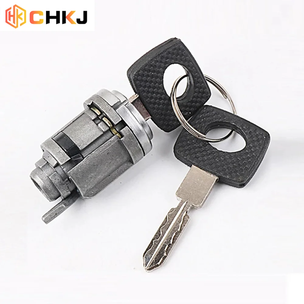 CHKJ Wide Key Ignition Switch Lock For Benz W124 C124 W201 Original Ignition Trunk Car Door Lock Core Barrel Switch Cylinder cam lock set