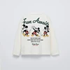 2025 Spring Wear Mickey Tees Boys Cartoon Printed Crewneck Tops Toddler Disney New Design T-shirt Clothes Simple Long Sleeve 4