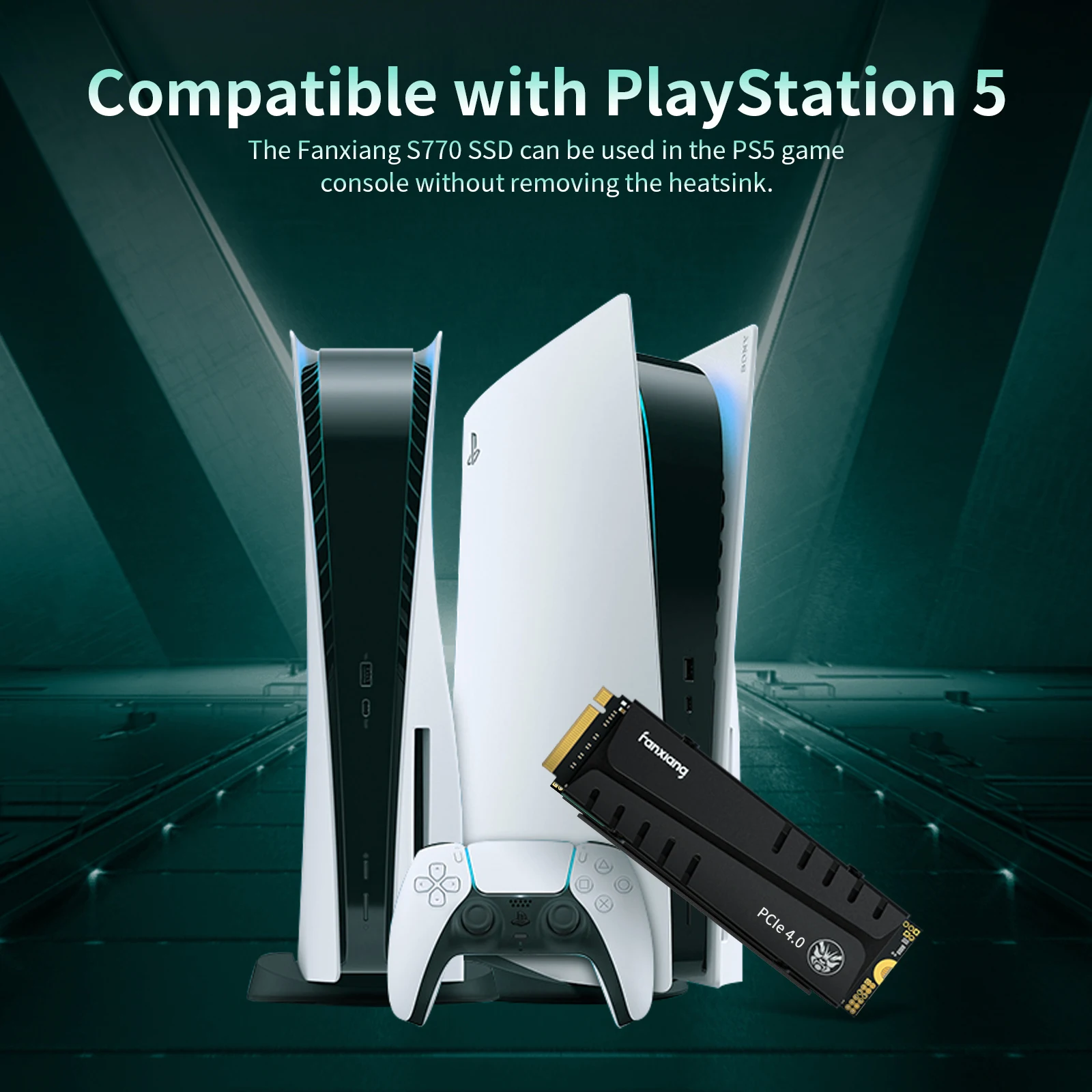 Fanxiang-movimentação de Estado Sólido Interna para o Desktop Ssd M.2 S660 S770 S880 Ssd Nvme m2 Pcie4.0 7400 Mbps 1tb 2tb 4tb Playstation Ps5 - Imagem 2