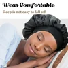 Satin Wide-brimmed Nightcap Styling Silk Headband for Sleeping Nightcap with Elasticated Floppy Band Cap Hair Shower Cap 1