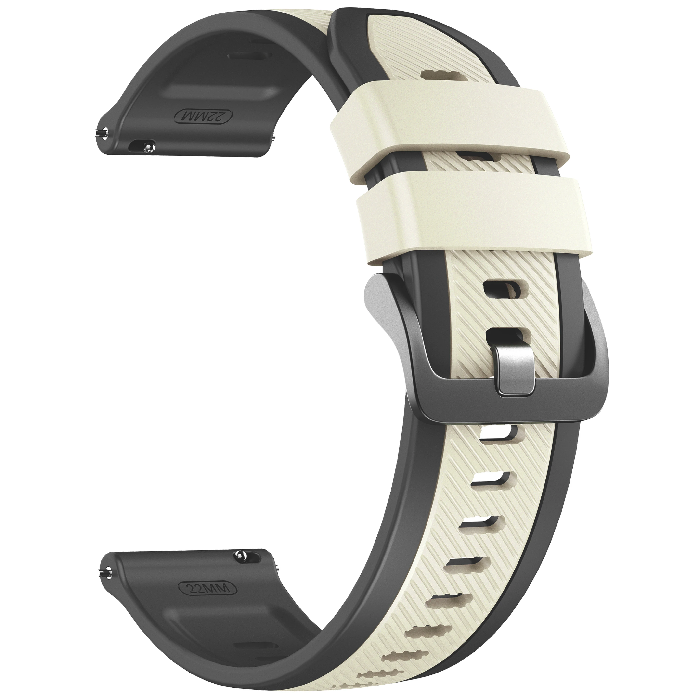 Dual-Color Silicone Watch Strap Replacement - Premium Quality Bracelet