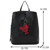 Disney Printed Mickey Women PU Leather Backpack Girl Personalized Fashion Backpack With Pendant Double Shoulder Bag+Handbag 2