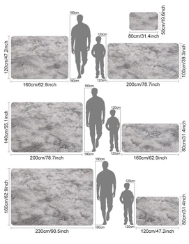 Fluffy Large Carpet Living Room Plush Lounge Rug in The Bedroom Floor Mat Soft Velvet Carpets For Children Kids Decoration ﻿ 6